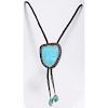 Bolo Tie with Turquoise and Silver Slide