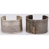 Southwestern Style Silver Cuff Bracelets, From the Collection of Robert B. Riley, Urbana, IL