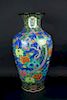 A Large Meiji Enameled 'Phoenix' Vase.