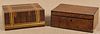 Rosewood dresser box, 20th c., 4'' h., 9 1/2'' w.,