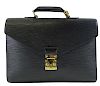 Louis Vuitton Epi Serviette Briefcase (Black)
