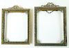 French Pair of Jeweled Bronze Gem Stone Frames.
