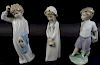 Collection of three lladro Porcelain Figures