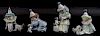Collection of four Lladro porcelain Figures