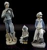 Collection of 3 Lladros Porcelain Figures