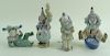 Collection of (4) four lladro clowns