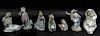Collection of Seven Lladro porcelain Figures