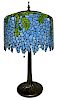 Tiffany Style Leaded Glass Table Lamp, 28"