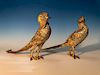 Fine Pair of Large TANE' Mexico STELING SILVER .925 Table Pheasants 
