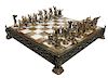 Italian Giuseppe Vasari Complete Viking Chess Set,  Circa 1970