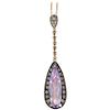 LeVian Amethyst Necklace Adorned with Chocolate Colored Diamonds