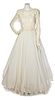 * An Enzo Russo White Tulle Skirt Evening Ensemble, Top size 44.