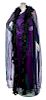 * A Guy Laroche Purple Gown and Cape, No size.