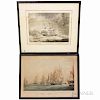 Two Framed Nautical Prints