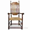 Turned Maple Bannister-back Armchair