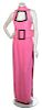 * A Ted Lapidus Pink Evening Gown, No size.