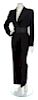 * An Yves Saint Laurent Black Tuxedo Jumpsuit, Size 40.