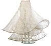 * A Cream Lace Oversized Hoop Skirt, No size.