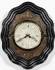 19th Century French Ebonized & Inlaid Wall Clock