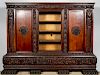 `Heavily Carved Wooden Renaissance Revival Cabinet