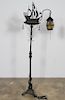 Arts and Crafts, Galleon Ship Iron Floor Lamp