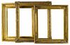 Three giltwood frames, 19th c., 33'' x 28 1/2'', 35