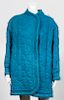 Vintage Yves St. Laurent Blue Wool Fuzzy Jacket