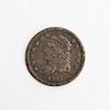 1837 Bust Half Dime Silver Coin, VF