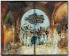 Ben Avram, "Archway Into Jerusalem" Folding Panel