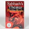 Philip Roth "Sabbath's Theater", w/ Signed Plate
