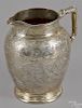 Whiting sterling silver pitcher with elaborate ch