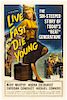 "Live Fast, Die Young" 1958 Original Movie Poster