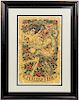 Ed Hardy "Civilization" Signed Lithograph