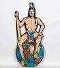 Milwaukee Braves "Welcome Home" Die Cut Indian