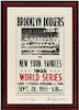 Whitey Ford & Don Newcombe World Series Poster