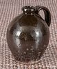 American redware jug, 19th c., 6 1/4'' h.