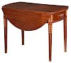 Newport Federal Style Mahogany Pembroke Table