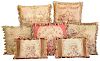 Seven Fancy Tapestry Pillows