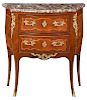 Louis XV Style Bronze Mounted Marble Top Commode