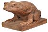 Outsider Art Carved Toad
