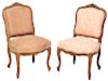 Pair of Provincial Louis XV Style Side Chairs