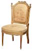 Louis XVI Style Tapestry Upholstered Side Chair