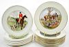 15 Spode and Wedgwood Hunt Themed Plates