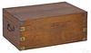 Brass bound camphorwood chest, mid 19th c., with