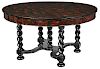 Early Baroque Style Faux Painted Dining Table