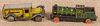Tin penny toy train engine, made in Western Germa