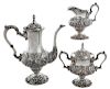Three Piece Kirk Repousse Sterling Coffee Service