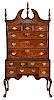 American Chippendale Shell Carved High Chest
