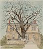 MARGARET WHITTEMORE (1897-1983) HAND-COLORED LITHOGRAPH
