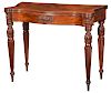Massachusetts Federal Carved Mahogany Card Table